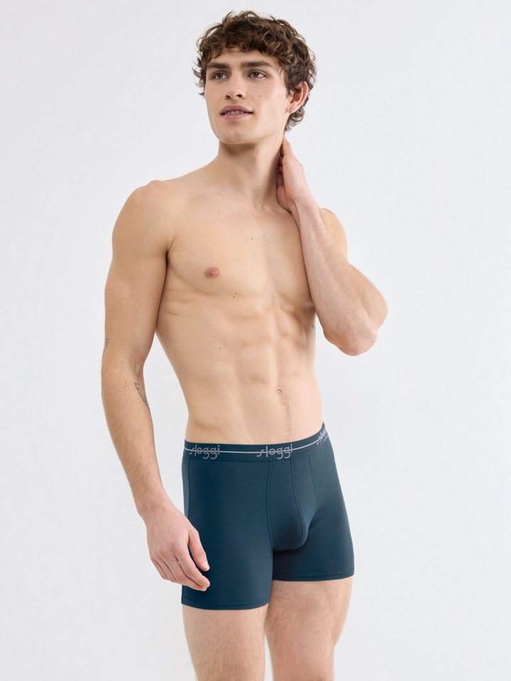 sloggi Boxershorts men Start (2er Pack) ohne Eingriff, extra weiches Taillenband, Single-Jersey Qualität – Bild 2 von 5