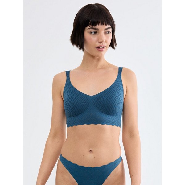 sloggi Bralette ZERO Feel Bliss herausnehmbare, atmungsaktive Pads, Stretch-Spitze, mittlerer Halt