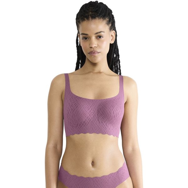 sloggi Bustier ZERO Feel Bliss mit herausnehmbaren, atmungsaktiven Pads und Stretch-Spitze