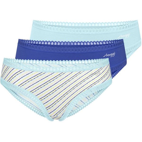 sloggi Hipster 3er Pack GO Crush (Spar-Set, 3-St) Hipster - Baumwolle - Atmungsaktiv - Komfortabel und atmungsaktiv