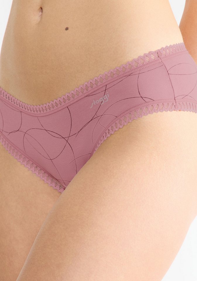 sloggi Hipster GO Crush (3er Pack) mit Spitzendetails, Multipack – Bild 4 von 5