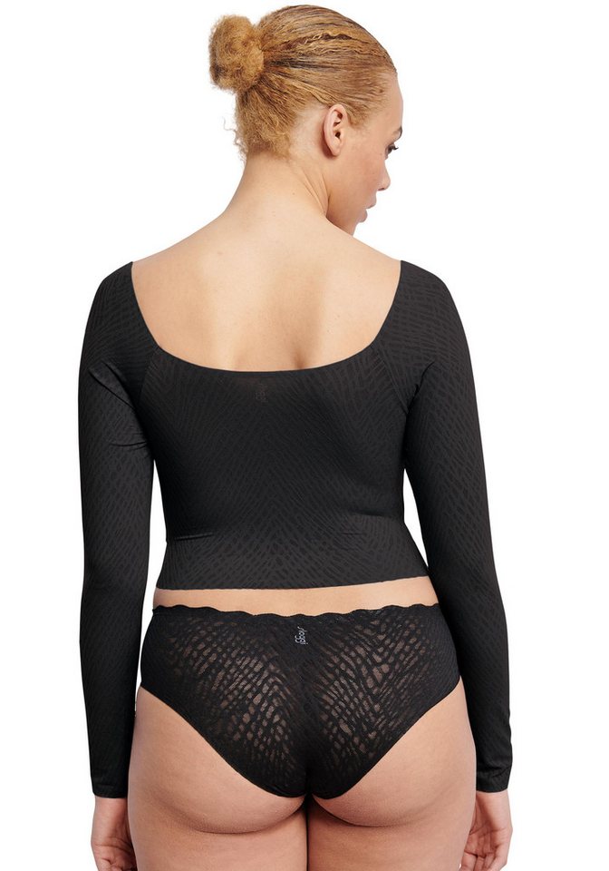 sloggi Longsleeve ZERO Feel Bliss nahtlos mit Spitzenoptik, weich, elastisch – Bild 3 von 5