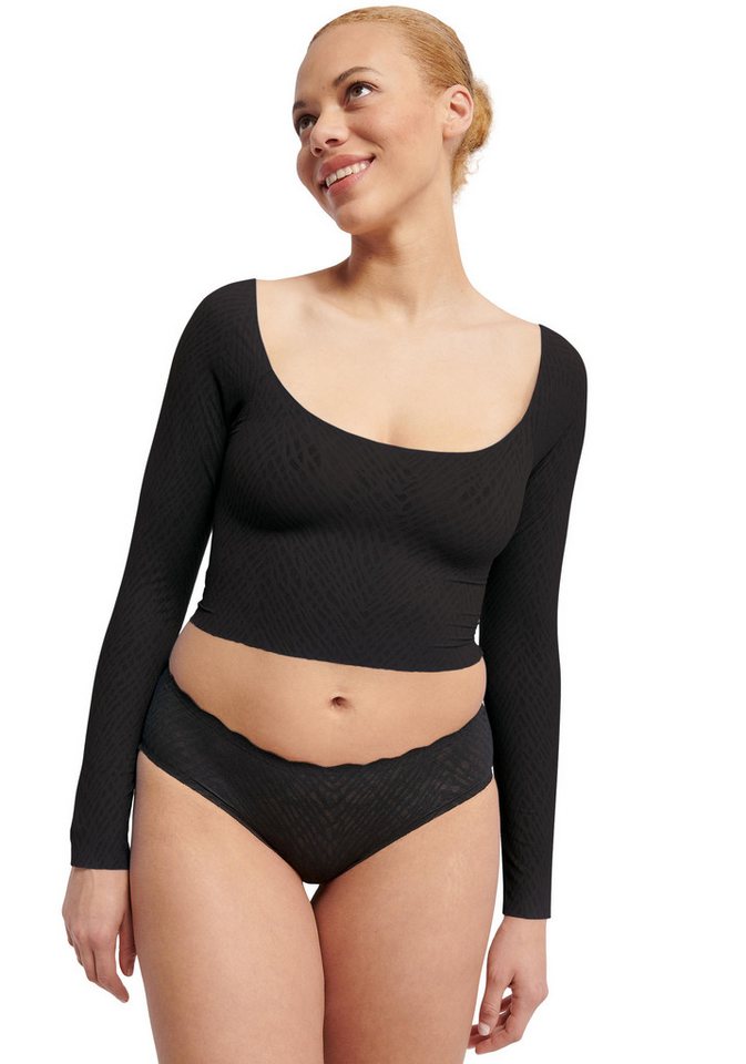 sloggi Longsleeve ZERO Feel Bliss nahtlos mit Spitzenoptik, weich, elastisch – Bild 4 von 5