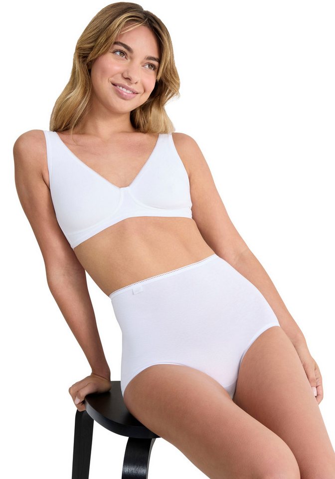 sloggi Maxislip 24/7 Cotton (3er Pack) höher geschnittene Passform, elastisch, Spitze, blickdicht, weich – Bild 5 von 5