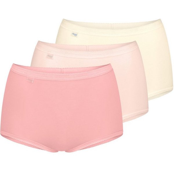 sloggi Maxislip 3er Pack Basic+ (Spar-Set, 3-St) Maxi Slip - Baumwolle - Atmungsaktiv