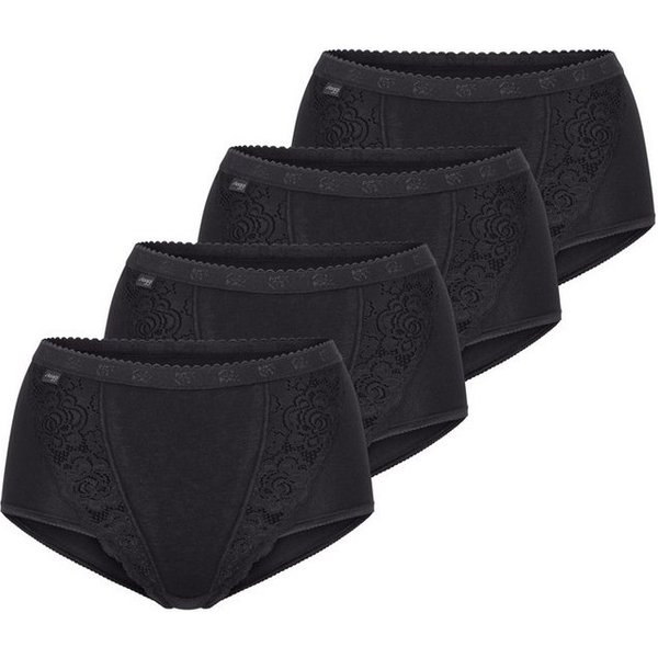 sloggi Maxislip 4er Pack Chic (Spar-Set, 4-St) Maxi Slip - Baumwolle - Atmungsaktiv