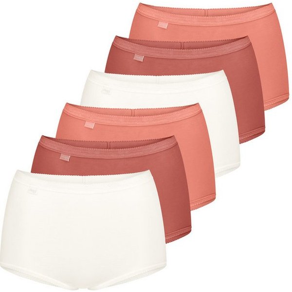 sloggi Maxislip 6er Pack Basic+ (Spar-Set) Maxi Slip - Baumwolle - Atmungsaktiv