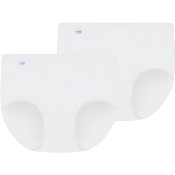sloggi Midislip Basic+ (2er Pack) perfekter Sitz, Baumwollmix, weiche Nähte, elastisch