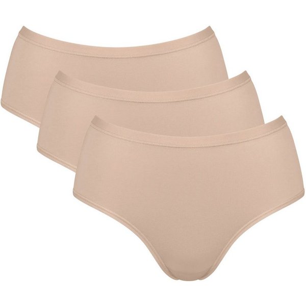 sloggi Midislip GO Daily Cotton (3er Pack) Glanz-Effekt Details, weich, Baumwollmix, bequem, elastisch