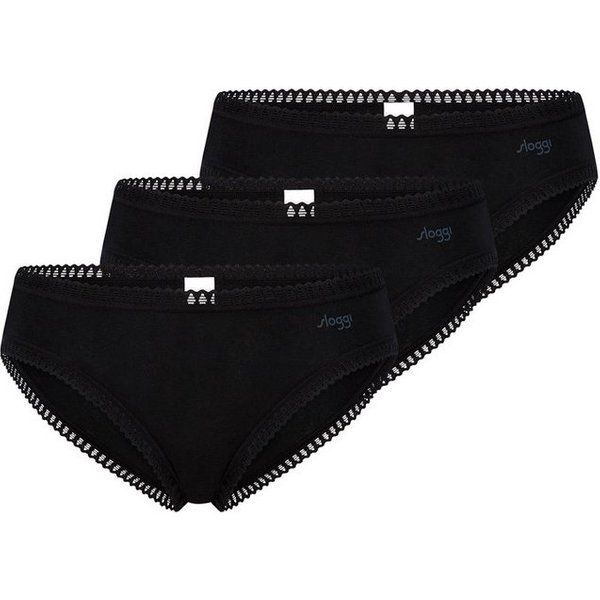 sloggi Minislip 3er Pack GO Crush (Spar-Set, 3-St) Mini Slip - Baumwolle - Atmungsaktiv - Komfortabel und atmungsaktiv