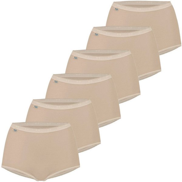 sloggi Slip Basic + (Set) mit soften elastische Bündchen im 6er SPARPACK
