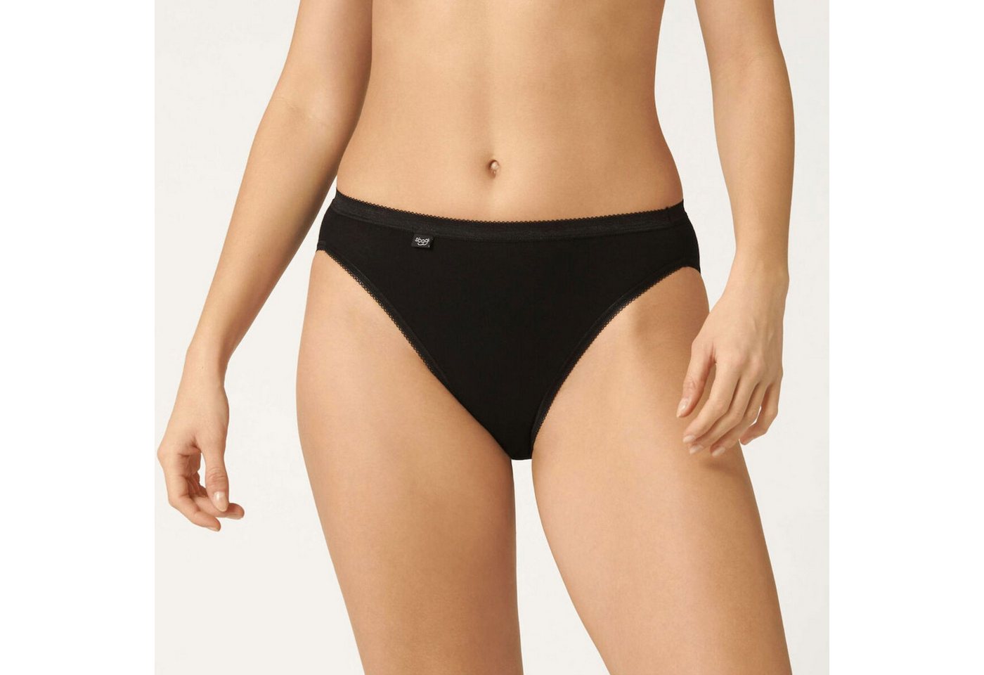 sloggi Slip perfekter Sitz, Baumwollmix, elastisch, weiche Nähte im 4er SPARPACK Elastikbund, im 4er Pack – Bild 3 von 5