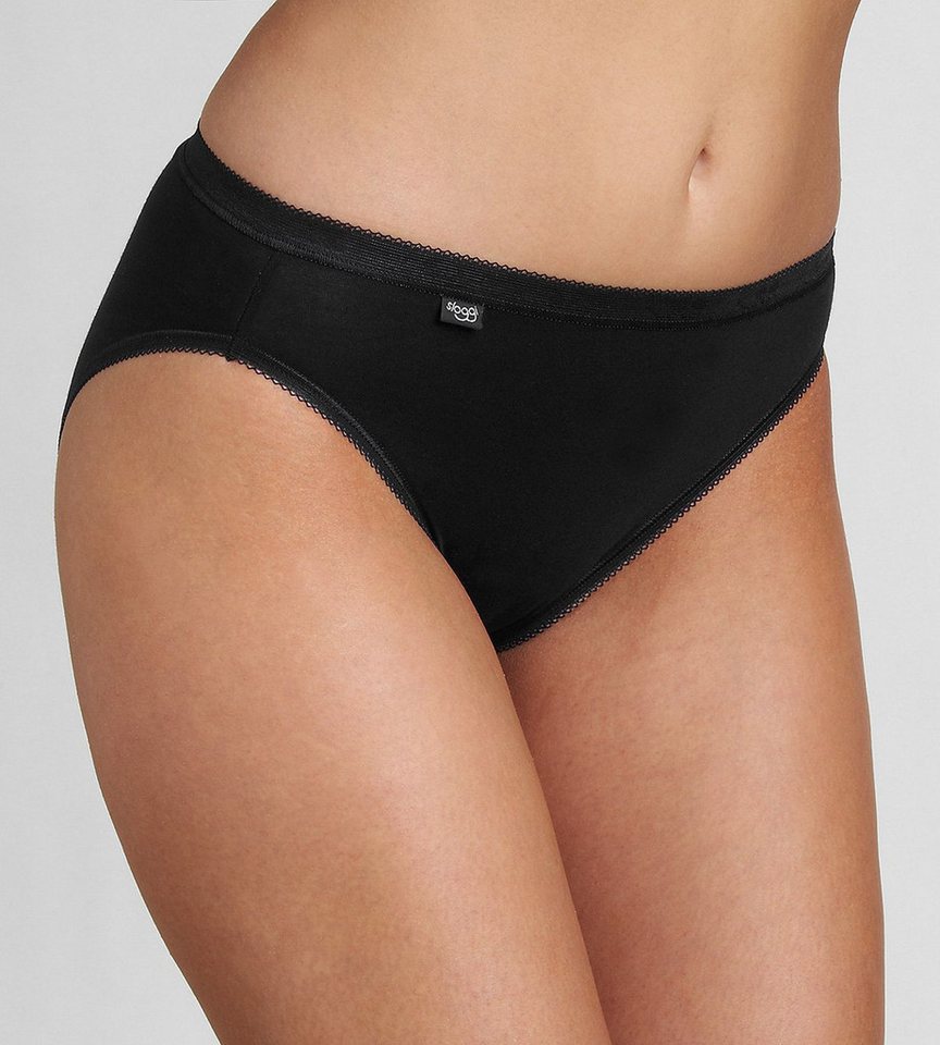 sloggi Slip perfekter Sitz, Baumwollmix, elastisch, weiche Nähte im 4er SPARPACK Elastikbund, im 4er Pack – Bild 4 von 5