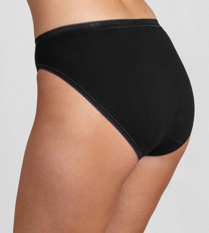 sloggi Slip perfekter Sitz, Baumwollmix, elastisch, weiche Nähte im 4er SPARPACK Elastikbund, im 4er Pack – Bild 5 von 5