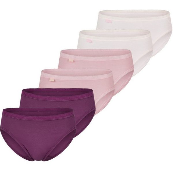 sloggi Tai-Slip 6er Pack Basic+ (Spar-Set, 6-St) Tai Slip - Baumwolle - Atmungsaktiv - Bequemer Schnitt, Perfekter Sitz