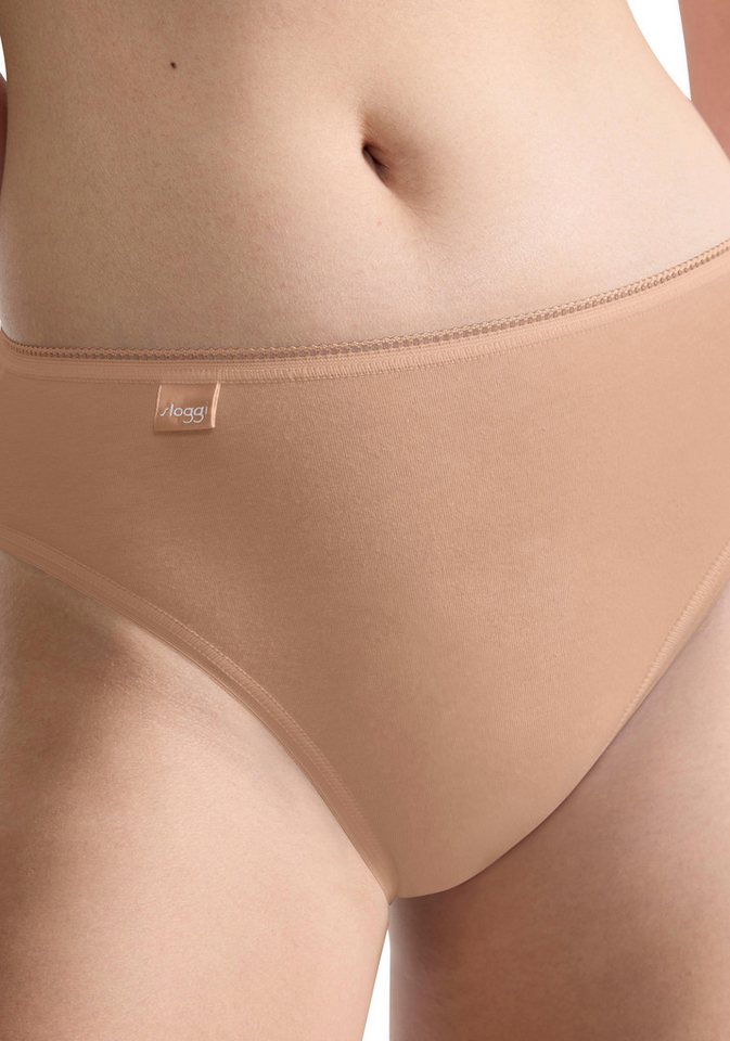 sloggi Taillenslip 24/7 Cotton (3er Pack) elastischer Bund mit Spitze, flache Nähte – Bild 4 von 5