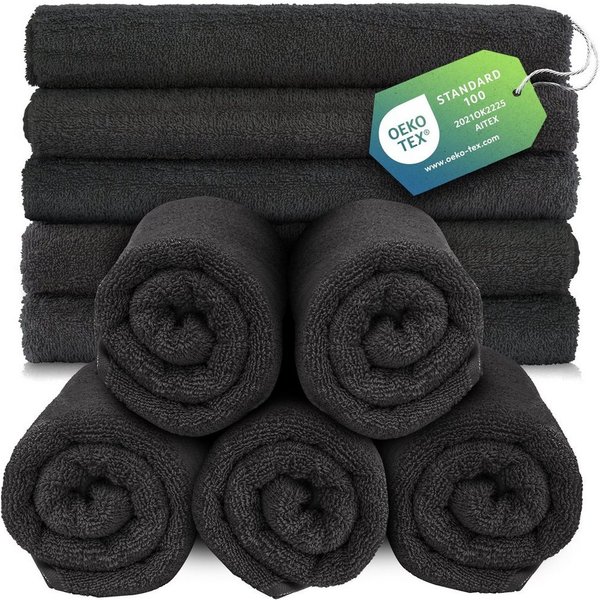 Slummer Seiftuch 10er Set Seiftücher Gästehandtücher 30x30 cm Gesichtshandtücher, Frottier - 100% Baumwolle (Set, 10-St), Gesichtstuch, Waschlappen