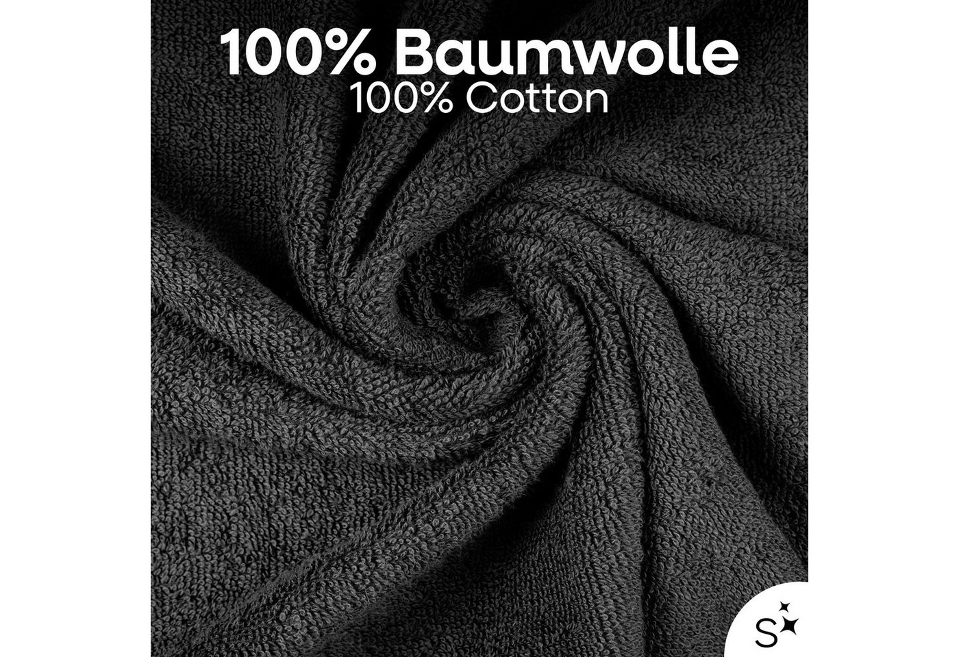 Slummer Seiftuch 10er Set Seiftücher Gästehandtücher 30x30 cm Gesichtshandtücher, Frottier - 100% Baumwolle (Set, 10-St), Gesichtstuch, Waschlappen – Bild 3 von 5