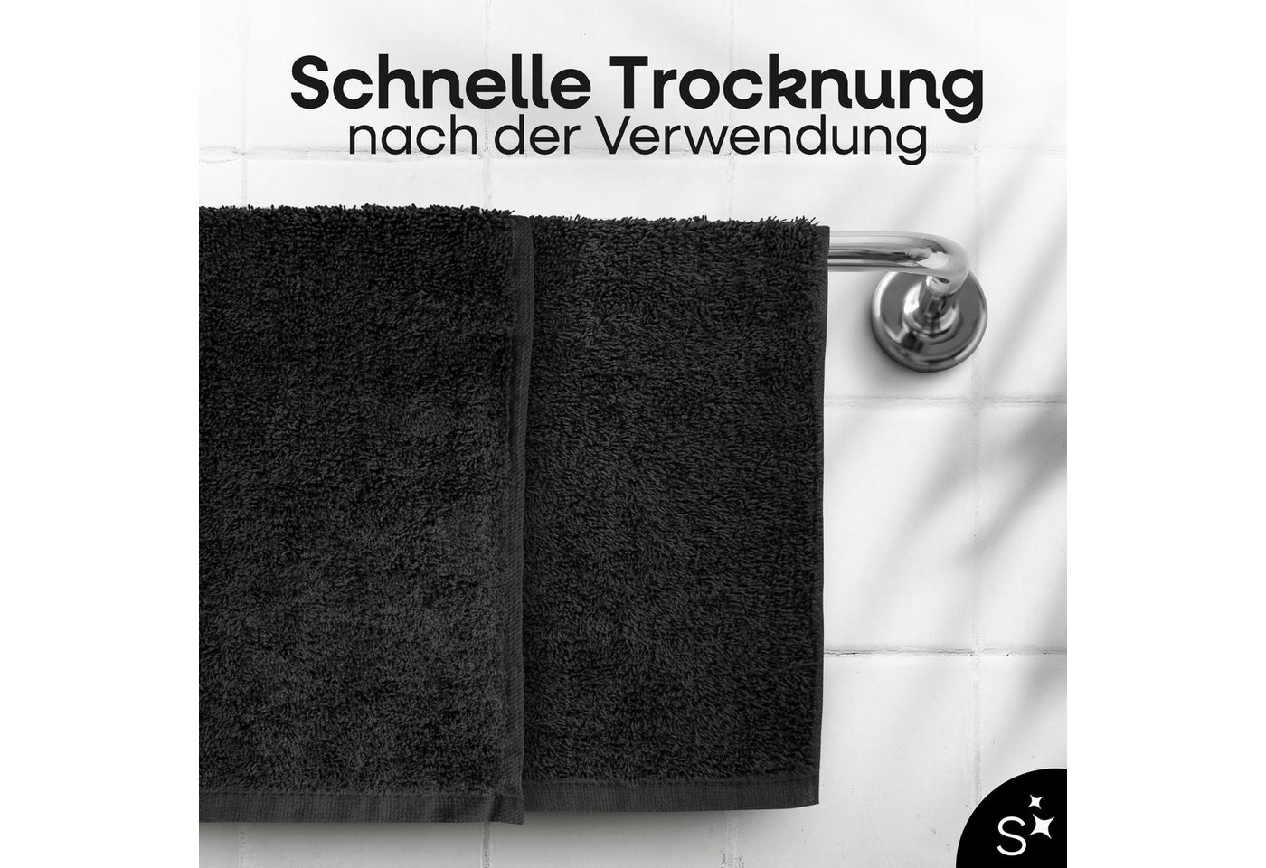 Slummer Seiftuch 10er Set Seiftücher Gästehandtücher 30x30 cm Gesichtshandtücher, Frottier - 100% Baumwolle (Set, 10-St), Gesichtstuch, Waschlappen – Bild 5 von 5