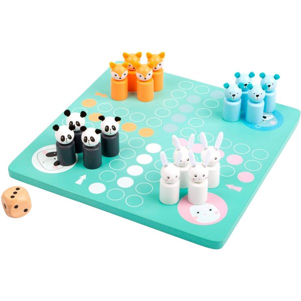Small Foot Spiel Ludo, Pastell, Gesellschaftsspiel