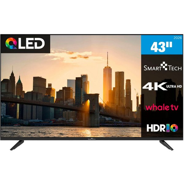 Smart Tech 43QH02V QLED-Fernseher (108 cm/43 Zoll, 4K Ultra HD, Smart-TV)