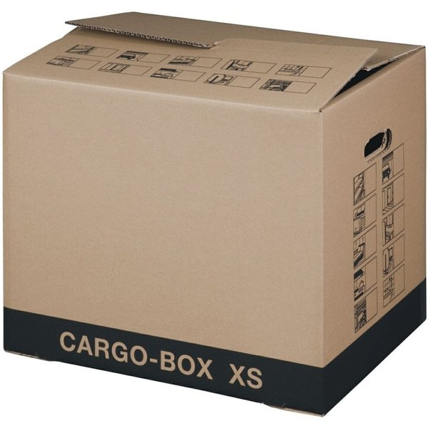 Smartbox Pro Versandkarton Umzugskarton Cargo-Box XS 455x380x345mm braun