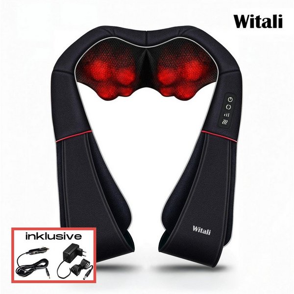 smartEC Shiatsu-Massagegerät Shiatsu Nacken-Schulter-Massagegerät mit HeatFlow inkl. Autoadapter