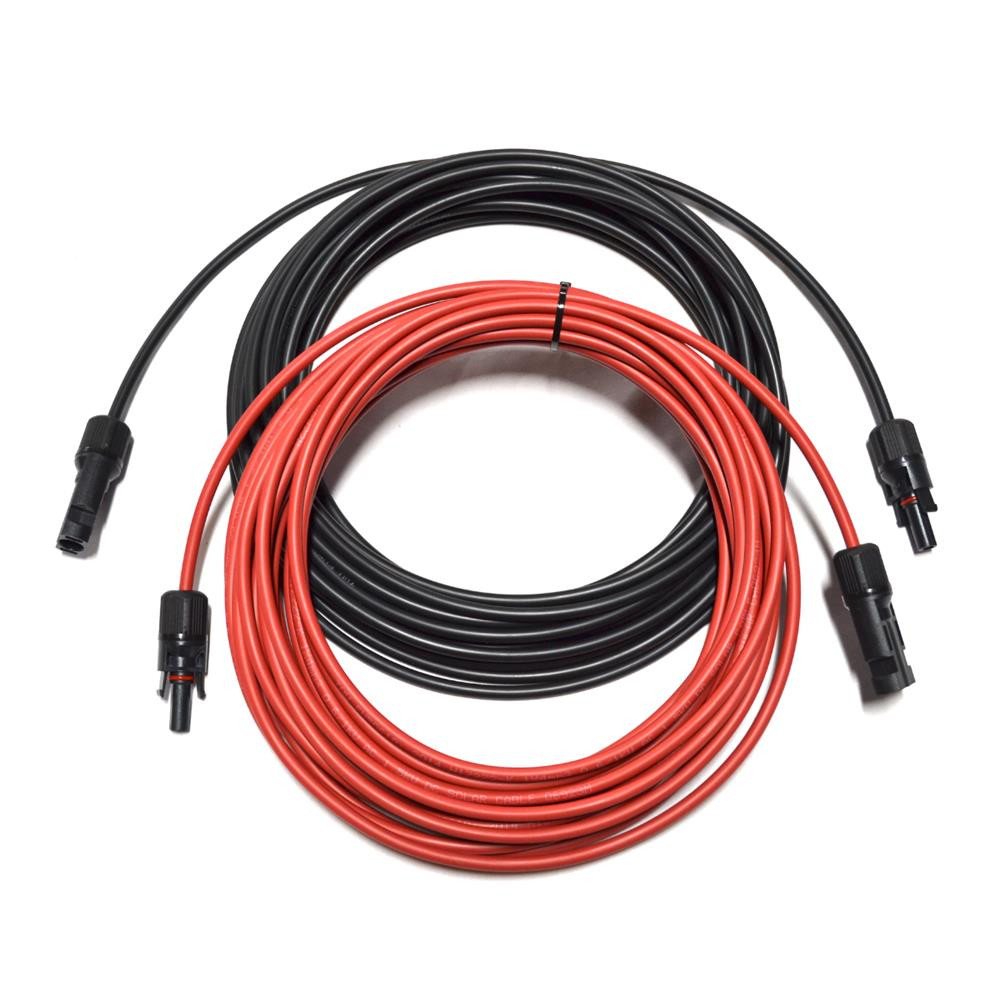 smartEC Solarkabel Verlängerungskabel 4 - 6mm² mit Stecker 2x 20m 4mm² Solarkabel, Außenduchmesser: 5,2mm (2000 cm), Kabeltyp H1Z272-K IP68 Verlängerungskabel 1 – Bild 2 von 5