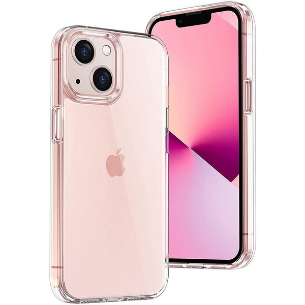Wisam Smartphone-Hülle Wisam® Apple iPhone 13 6.1" Silikon Case Schutzhülle Hülle Transparent 15,49 cm (6,1 Zoll)