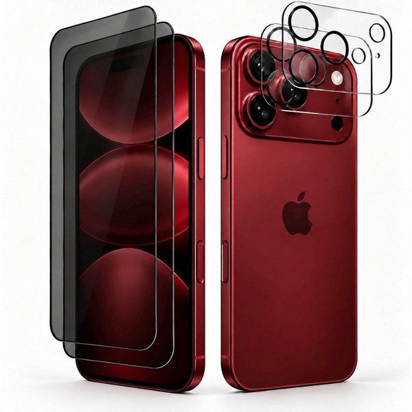 SmartUP Displayschutzglas 2x Schutzglas für Apple iPhone 18 Pro Blickschutz Privacy Display 9H für Apple iPhone 18 Pro, 4 Stück, Anti-Spy, Blickschutz, Privacy