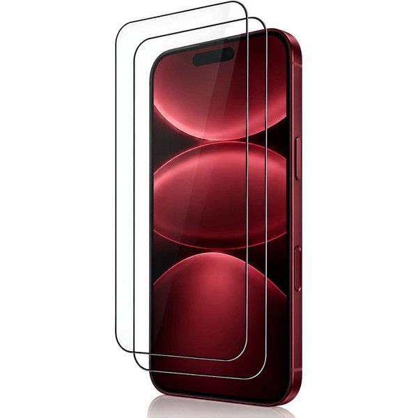 SmartUP Displayschutzglas 2x Schutzglas für Apple iPhone 18 Pro Display Panzerfolie Full Screen für Apple iPhone 18 Pro, 2 Stück, Rundumschutz, passgenaue Verar