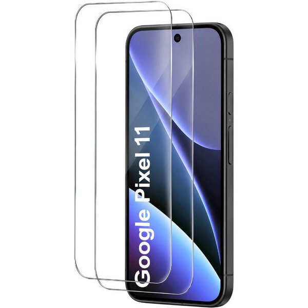 SmartUP Displayschutzglas 2X Schutzglas für Google Pixel 11 Display Panzerfolie Full Screen 3D für Google Pixel 11, 2 Stück, Rundumschutz, passgenaue Verarbeitu