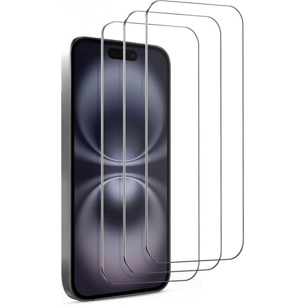SmartUP Displayschutzglas für iPhone 15 Display Schutz Panzerfolie Hartglas Screen Full 9H für iPhone 15, kompletter Rundumschutz