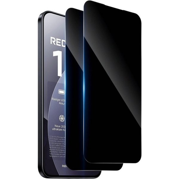 SmartUP Displayschutzglas für Xiaomi Redmi Note 15 Display Anti-Spy Privacy Blickschutz Full 9H für Xiaomi Redmi Note 15, Blickschutz, Anti-Spy