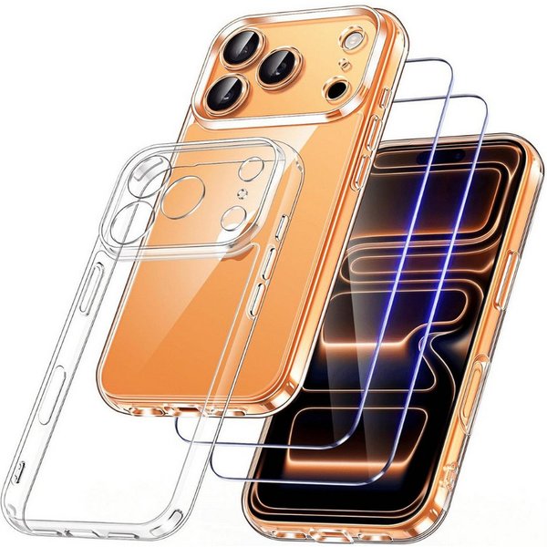 SmartUP Handyhülle + 2X Schutzglas für iPhone 17 Pro Max Display Panzerglas Full Case 9H 6,9 Zoll, kompletter Rundumschutz, MagSafe-Technologie