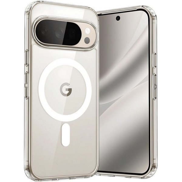 SmartUP Smartphone-Hülle für Google Pixel 10 Pro MagSafe Silikon Case Ultra Slim Transparent 6,3, MagSafe-Technologie, präzise Aussparungen