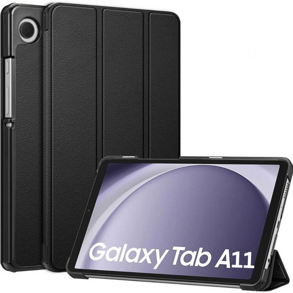 SmartUP Tablet-Hülle für Samsung Galaxy Tab A11 Klapphülle Tasche Case Cover Schutzglas 9H 8,7 Zoll, integrierte Standfunktion, integrierter Magnetverschluss