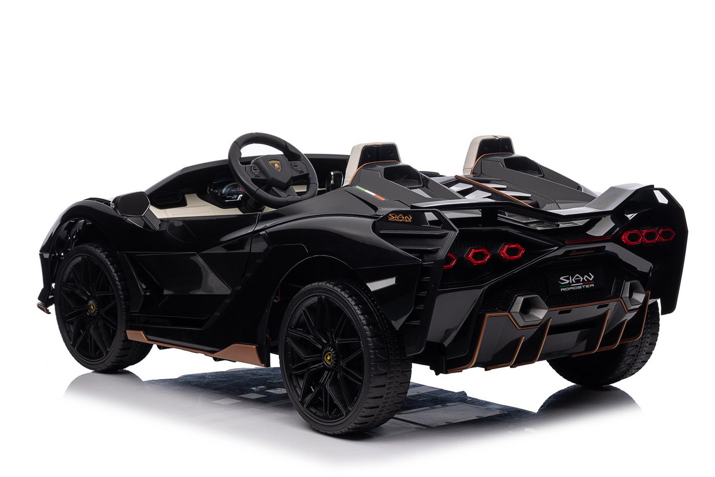 Smarty Elektro-Kinderauto Elektro Kinderauto Lamborghini SIAN mit Lizenz Allrad 4x75W 24V/9Ah – Bild 2 von 5