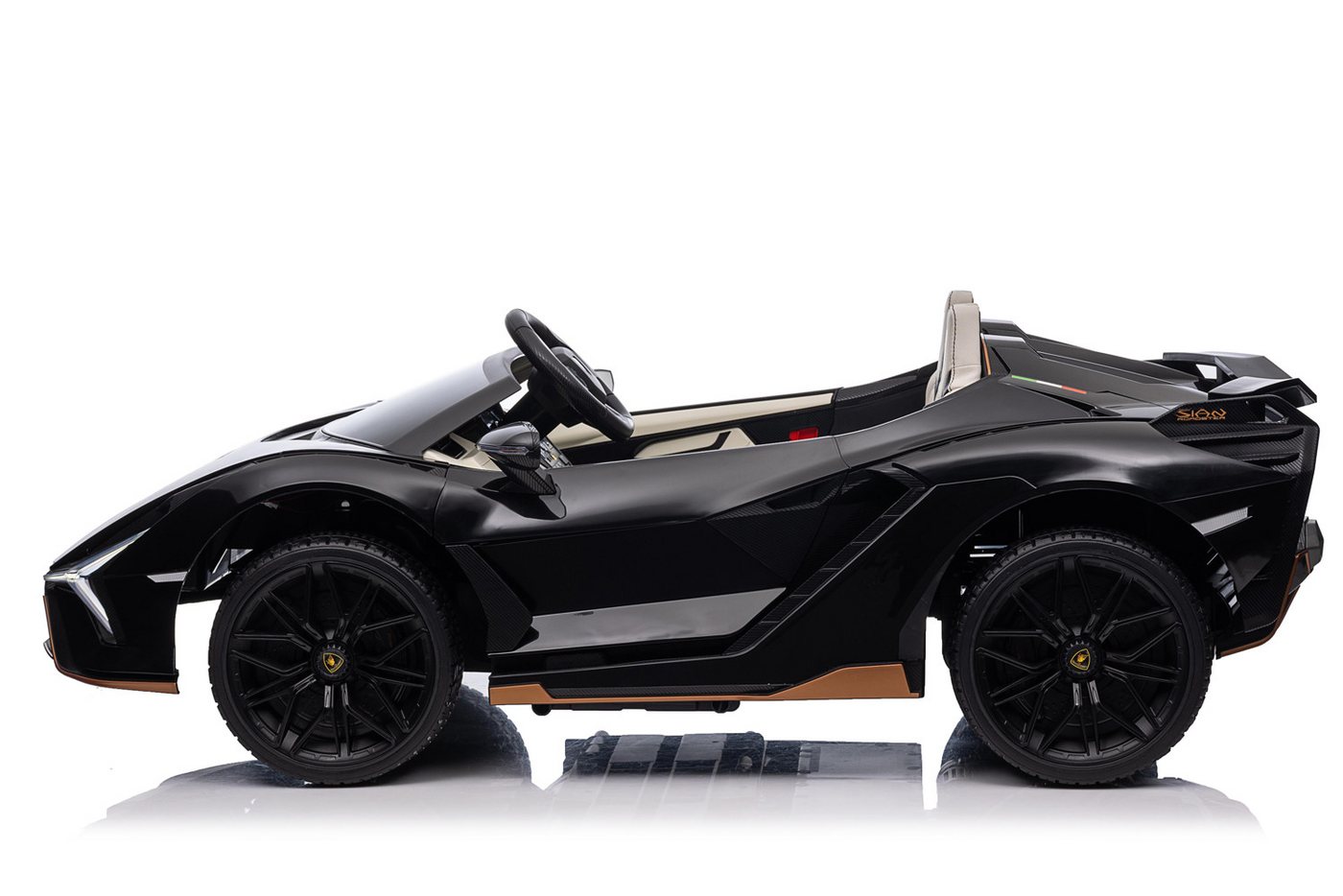 Smarty Elektro-Kinderauto Elektro Kinderauto Lamborghini SIAN mit Lizenz Allrad 4x75W 24V/9Ah – Bild 3 von 5