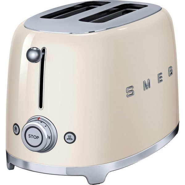 Smeg Toaster TSF01CREU, für 2 Scheiben, 950 W