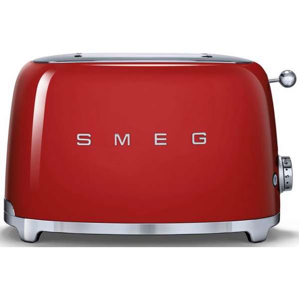 Smeg Toaster TSF01RDEU, 2 kurze Schlitze, für 2 Scheiben, 950 W