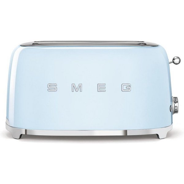 Smeg Toaster TSF02PBEU Toaster pastellblau, Breite Schlitze
