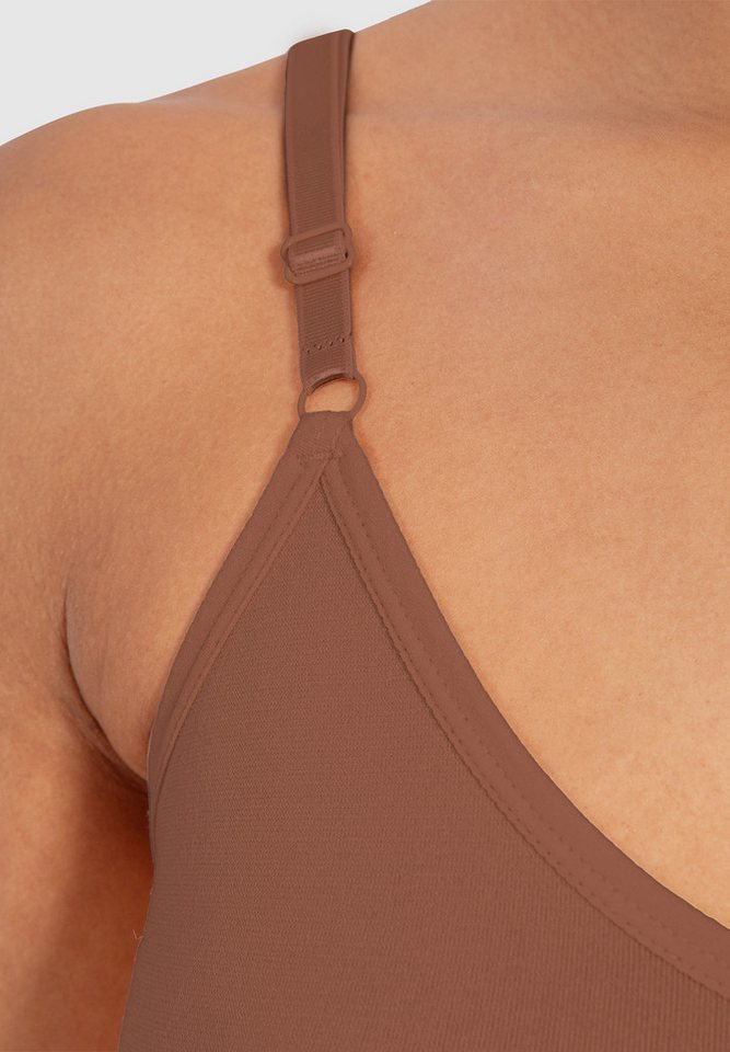 Smilodox Body Nysa, Bauchweg Stringbody, Formender Formbody, Verstellbare Träger atmungsaktives Material, Rückenausschnitt, Eleganter V-Ausschnitt – Bild 3 von 5