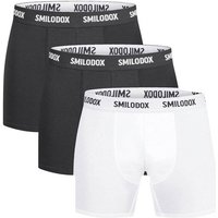 SMILODOX Boxershorts 3er Pack Larry, Größe S in Bunt