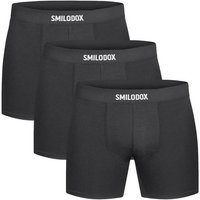 SMILODOX Boxershorts 3er Pack Thoren, Größe L in Schwarz