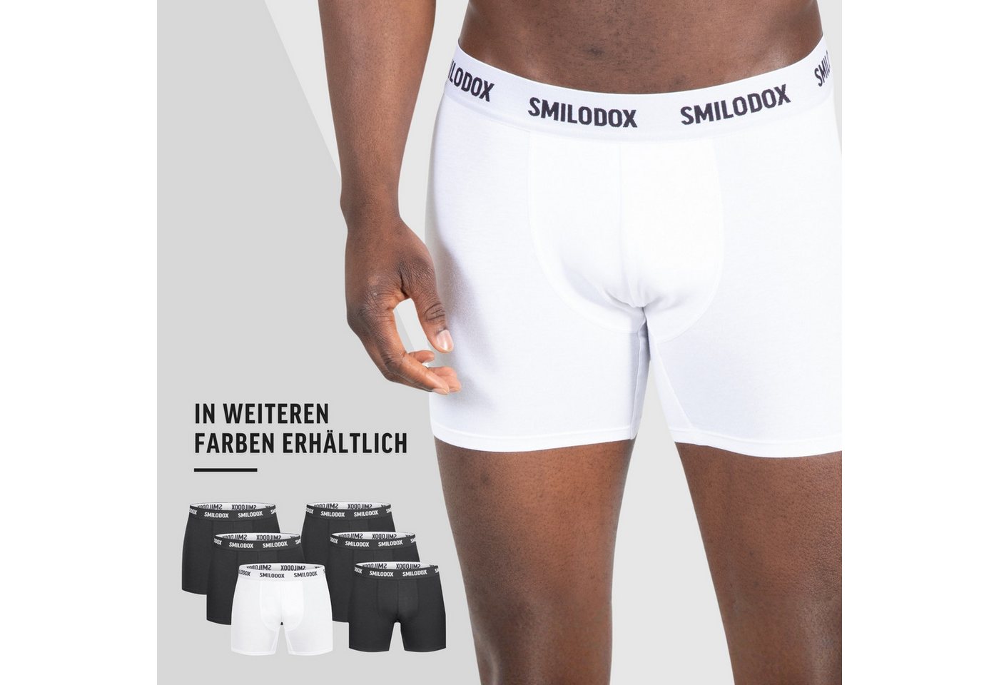 Smilodox Boxershorts 3er Pack Unterhosen, bequem, aus Baumwolle Weiches Material, Atmungsaktiv, Elastischer Bund, Strapazierfähig – Bild 4 von 5