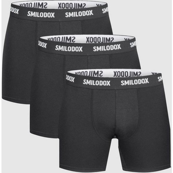 Smilodox Boxershorts 3er Pack Unterhosen, bequem, aus Baumwolle Weiches Material, Atmungsaktiv, Elastischer Bund, Strapazierfähig