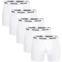 SMILODOX Boxershorts 5er Pack Larry, Größe S in Weiß