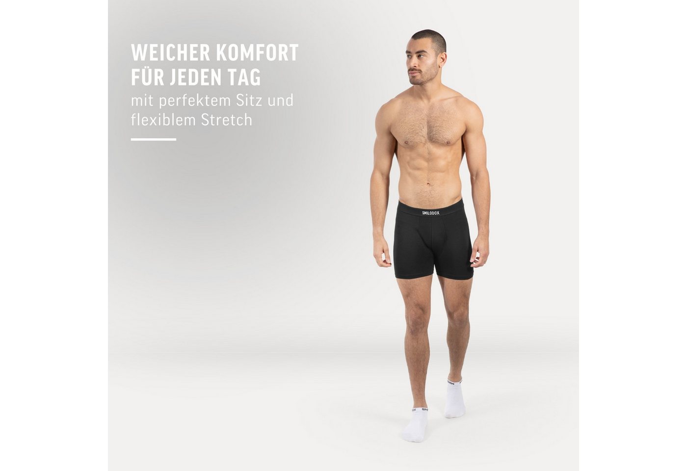 Smilodox Boxershorts Thoren, 3er Pack Unterhosen, Männer Unterwäsche Atmungsaktiv Strech, Funktionswäsche, Quick Dry, Soft Touch – Bild 3 von 5