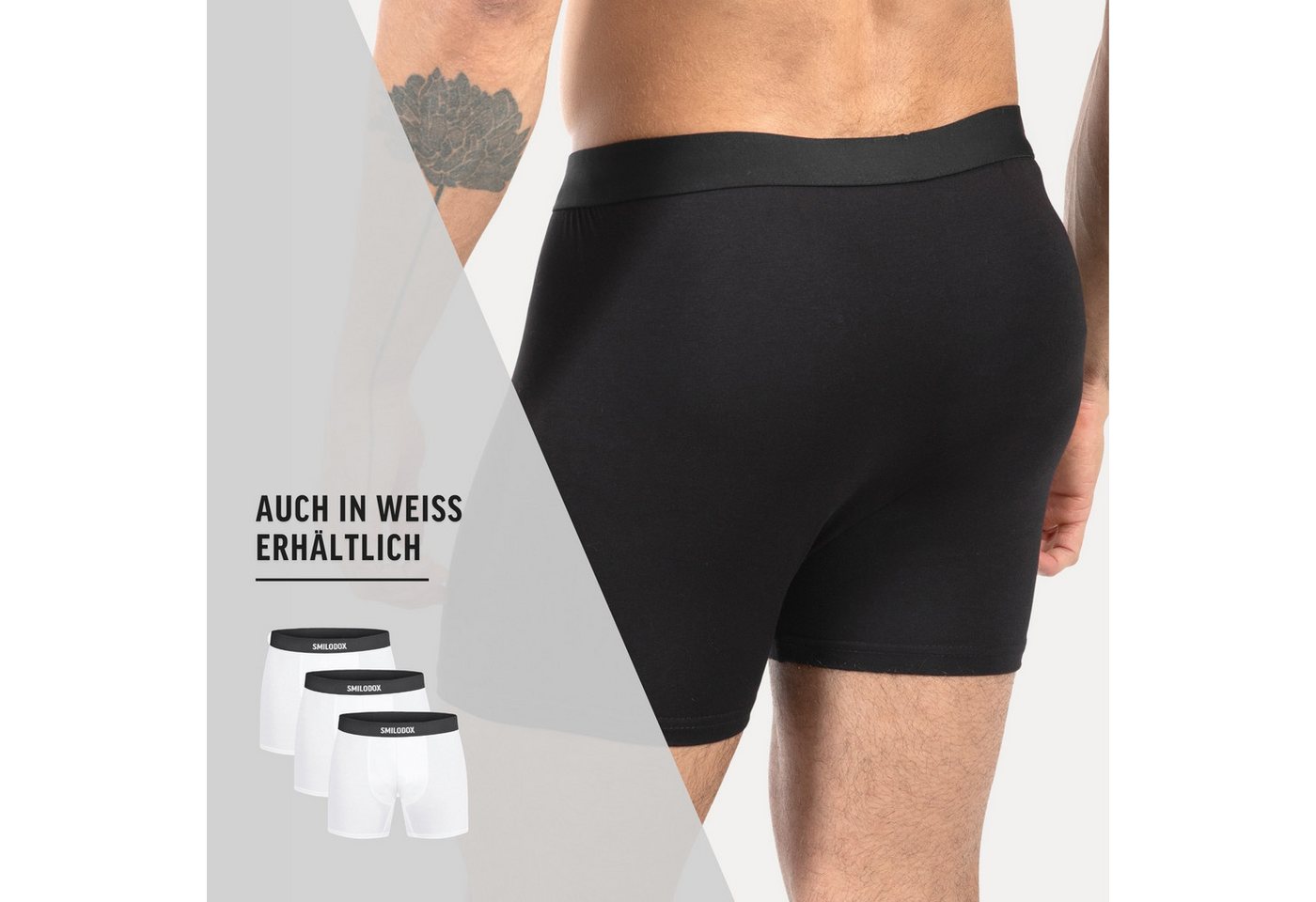 Smilodox Boxershorts Thoren, 3er Pack Unterhosen, Männer Unterwäsche Atmungsaktiv Strech, Funktionswäsche, Quick Dry, Soft Touch – Bild 4 von 5
